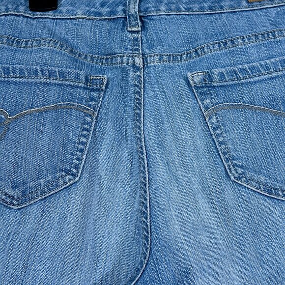 Bandolinoblu Mandie Textured‎ Straight Leg Stretch Jeans Size 12 - Picture 8 of 16